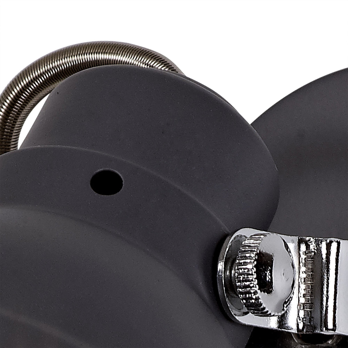 Modern Adjustable Spotlight, GU10 LED Compatible, Matte Grey & Polished Chrome Finish