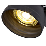 Modern Adjustable Spotlight, GU10 LED Compatible, Matte Grey & Polished Chrome Finish