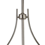 Sleek Linear Pendant Light in Polished Nickel Finish, 3 x E27 Sockets