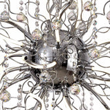 Elegant Dimmable LED Pendant Light, 24 Arms, Polished Chrome, 3150lm, 3000K Warm White, 3-Year Warranty