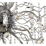 Elegant Dimmable LED Pendant Light, 24 Arms, Polished Chrome, 3150lm, 3000K Warm White, 3-Year Warranty