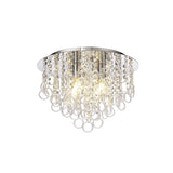 Elegant Ceiling Light with 4 E14 Bulbs and Polished Chrome Finish