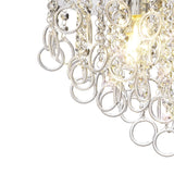 Elegant Ceiling Light with 4 E14 Bulbs and Polished Chrome Finish
