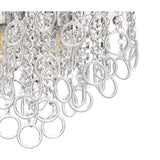 Elegant Ceiling Light with 4 E14 Bulbs and Polished Chrome Finish