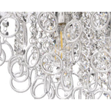 Elegant Ceiling Light with 4 E14 Bulbs and Polished Chrome Finish