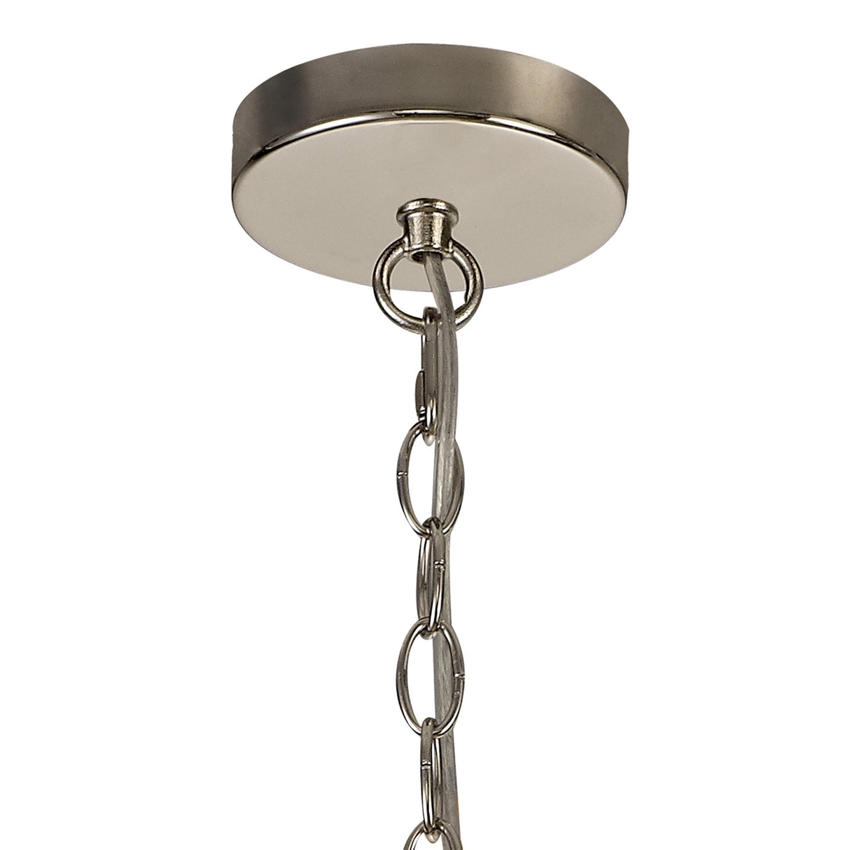 Polished Nickel Pendant Light, 1 E27 Socket