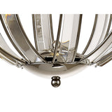 Polished Nickel Pendant Light, 1 E27 Socket