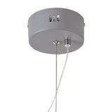 Elegant 8W LED Pendant Light in Matt Grey - 3700K Natural White, Adjustable Drop