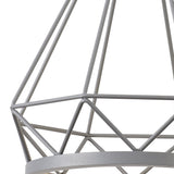 Elegant 8W LED Pendant Light in Matt Grey - 3700K Natural White, Adjustable Drop