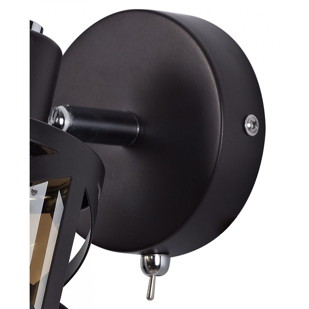 Amber Glow E14 Spotlight in Oiled Bronze & Polished Chrome Finish