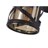 Amber Glow E14 Spotlight in Oiled Bronze & Polished Chrome Finish