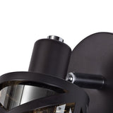 Amber Glow E14 Spotlight in Oiled Bronze & Polished Chrome Finish