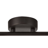 Elegant Quad Light Bar Fixture in Oiled Bronze and Chrome with Amber Shades