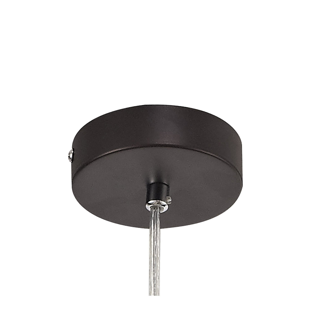 Elegant Amber Pendant Light with Oiled Bronze and Polished Chrome Finish