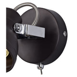 Versatile Spotlight in Oiled Bronze & Polished Chrome with Toggle Switch
