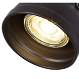 Versatile Spotlight in Oiled Bronze & Polished Chrome with Toggle Switch
