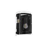 Contemporary Matte Black Dual-Light Wall Sconce with Clear Shades