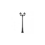 Golia Ricu-Bisso E27 Triple Head Black Lantern Post