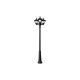Golia Gigi-Bisso E27 Classic Black Triple Head Lantern Post