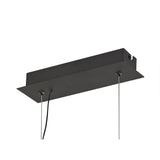 Modern Linear Pendant Light, Adjustable 8-Arm LED, Black & Satin Copper Finish, Dimmable Warm White, 3-Year Warranty