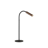 Adjustable Black and Satin Copper LED Table Lamp with Touch Dimmer and 3-Year Warranty