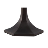 Elegant Octagonal Table Lamp with 30cm Tiffany Shade and Antique Brass Finish
