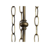 Elegant Triple Light Tiffany Pendant with Aged Antique Brass Finish and Clear Crystal Accents