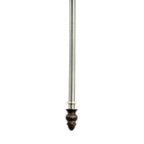 Elegant Triple Light Tiffany Pendant with Aged Antique Brass Finish and Clear Crystal Accents