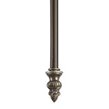 Elegant Tiffany-Inspired 3 Light Semi-Flush Ceiling Fixture with Crystal Accents and Antique Brass Finish