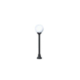 Elegant Black Globe Light with 6W Warm LED and Opal Diffuser