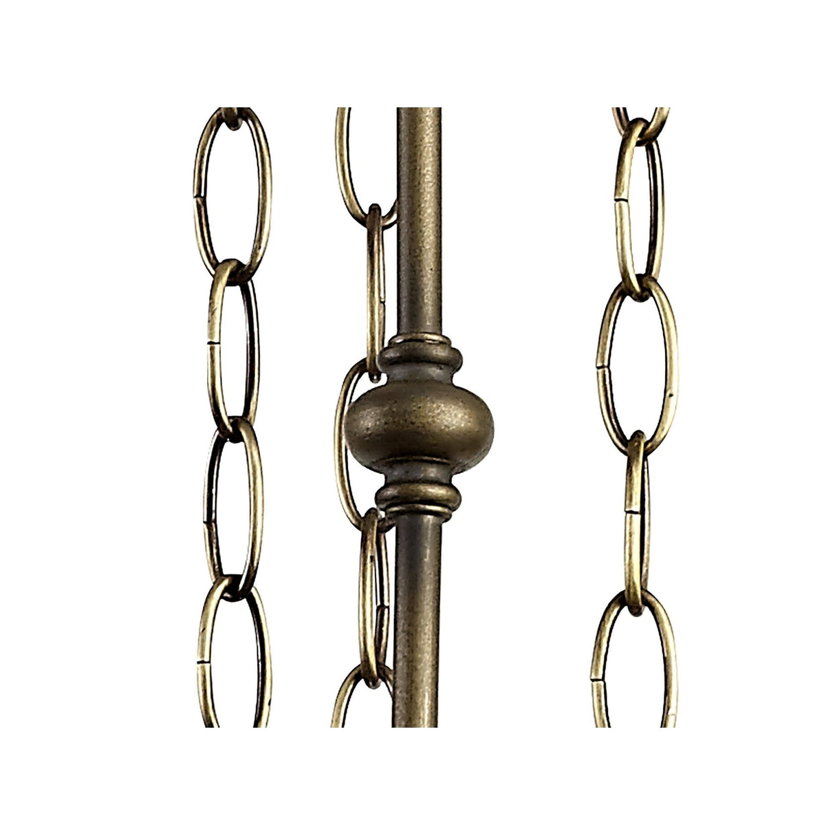 Elegant Triple Light Tiffany Pendant with Antique Brass and Amber Crystal Accents