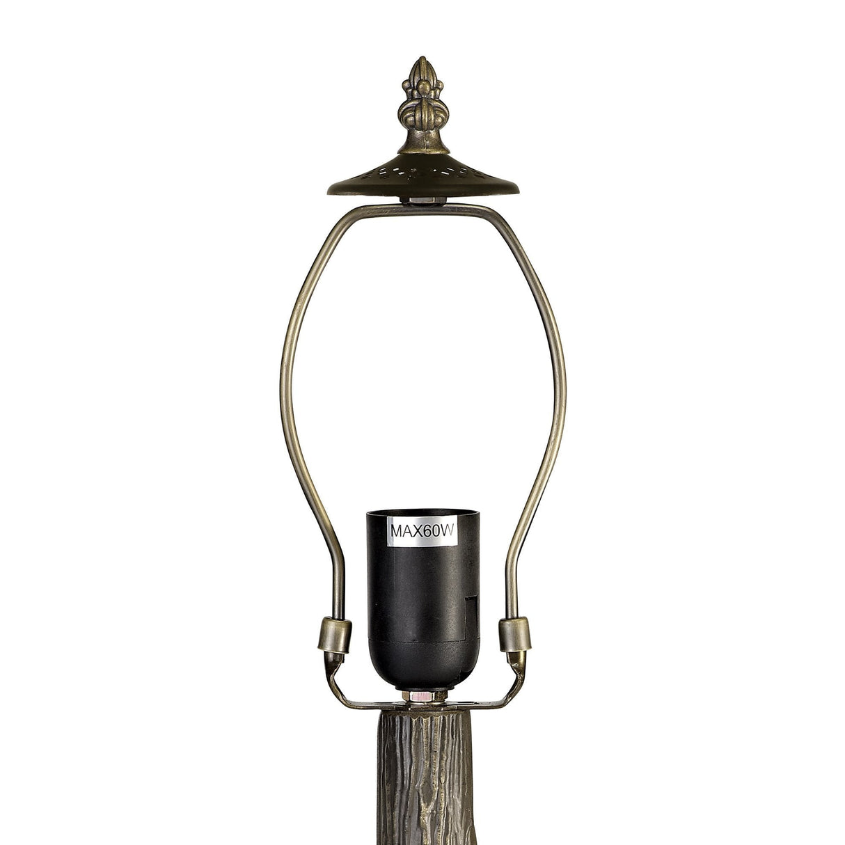 Elegant Tree-Inspired Table Lamp with Tiffany Shade and Antique Brass Finish