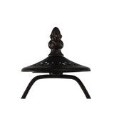 Elegant Octagonal Tiffany Table Lamp with Purple/Pink Crystal Shade, Antique Brass Finish