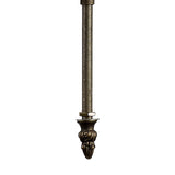 Elegant Tiffany Pendant Light with Dual Uplighting – Purple, Pink & Crystal, Antique Brass Finish
