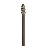 Elegant Dual Light Tiffany Table Lamp with Purple/Pink Crystal Accents and Antique Brass Finish
