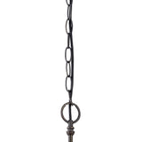 Vintage Elegance: Dual Light Pendant with 40cm Tiffany Style Shade in Purple/Pink and Antique Brass Finish
