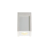 Contemporary 1-Light Ceiling Spotlight in Paintable White Gypsum