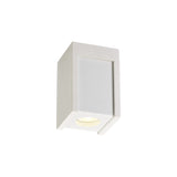 Contemporary 1-Light Ceiling Spotlight in Paintable White Gypsum