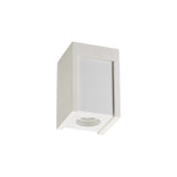Contemporary 1-Light Ceiling Spotlight in Paintable White Gypsum