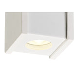 Contemporary 1-Light Ceiling Spotlight in Paintable White Gypsum