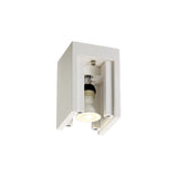 Contemporary 1-Light Ceiling Spotlight in Paintable White Gypsum
