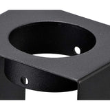 Contemporary White Gypsum Ceiling Light with Black Accent - 1 GU10 Spotlight