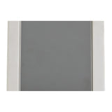 Sleek Single GU10 Ceiling Light: Paintable White Gypsum with Polished Chrome Accent