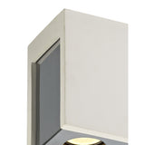 Dual Light Ceiling Fixture with Polished Chrome and Paintable White Gypsum