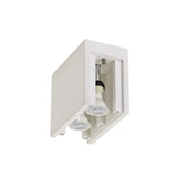 Dual Light Ceiling Fixture with Polished Chrome and Paintable White Gypsum