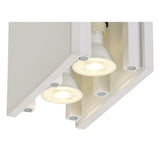 Dual Light Ceiling Fixture with Polished Chrome and Paintable White Gypsum