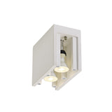 Dual Light Ceiling Fixture with Polished Chrome and Paintable White Gypsum