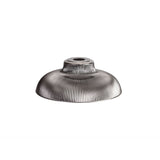 Smoked Glass 1-Light Pendant with Telescopic Polished Nickel Fixture
