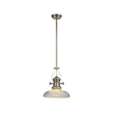 Elegant Glass Sphere Pendant Light in Polished Nickel Finish