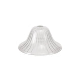 Polished Nickel Pendant Light with Clear 30cm Glass Bell Shade